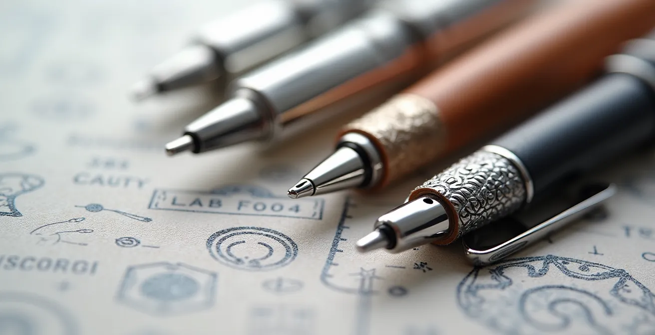 Comparaison visuelle des déclinaisons d'un logo sur différents supports promotionnels