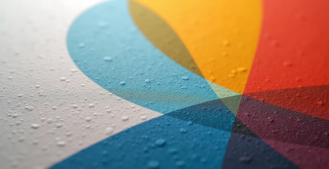 Gros plan sur une page de glossaire d'entreprise avec mise en page créative