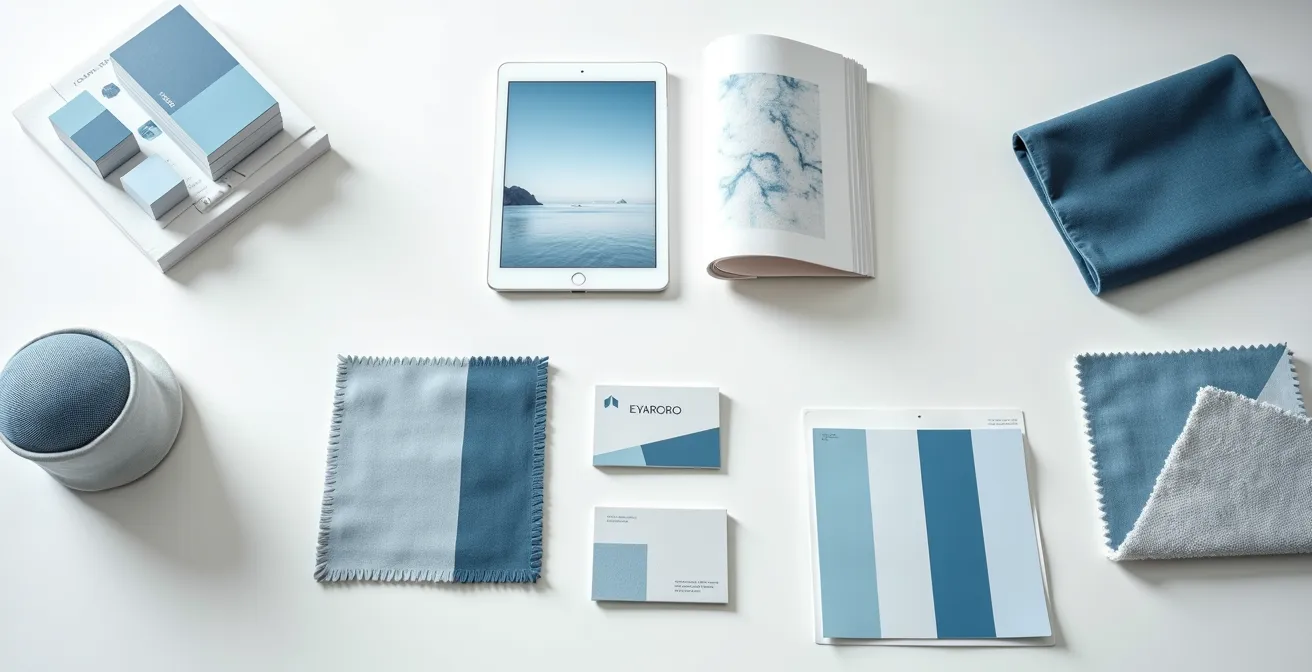 Visualisation d'un guide de normes graphiques assurant la cohérence entre supports numériques et imprimés