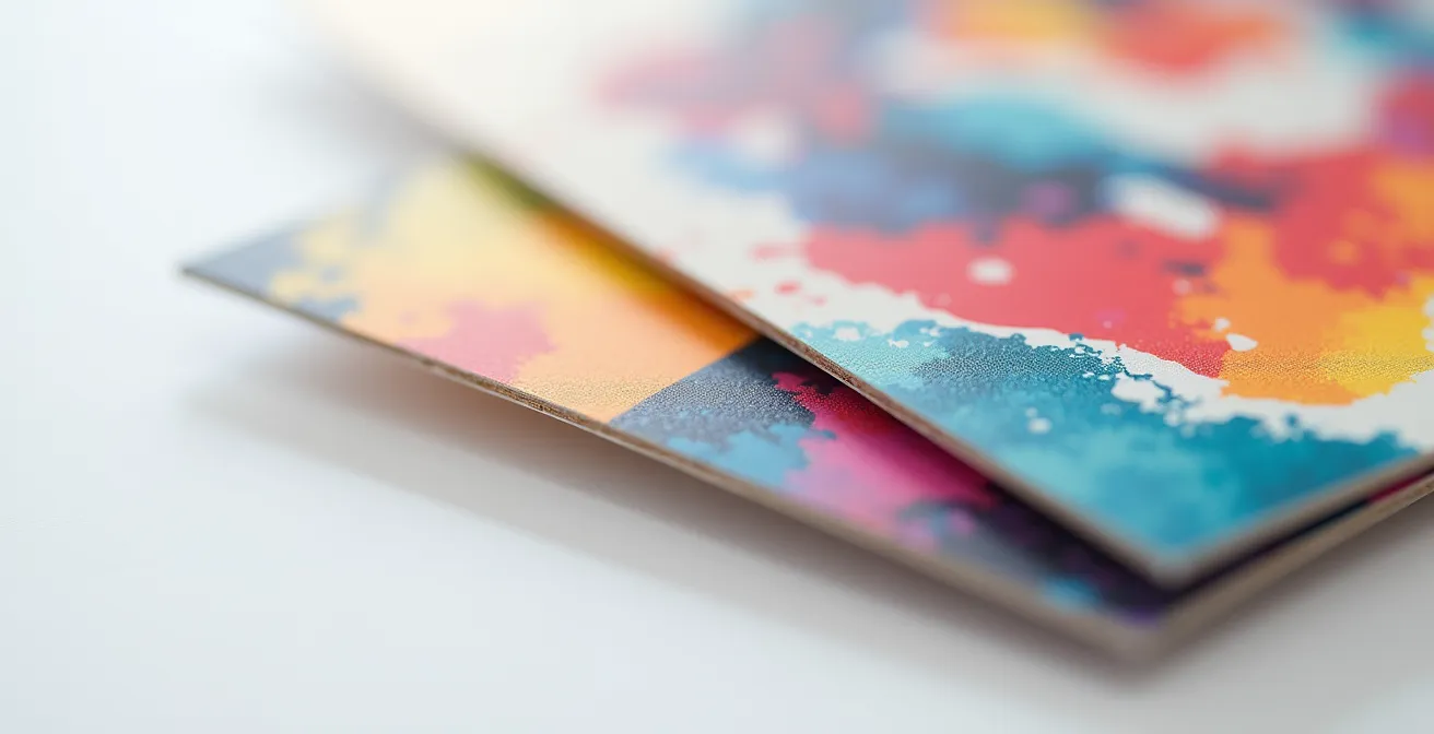 Démonstration de l'impression UV sur différents matériaux rigides utilisés pour l'affichage commercial au Québec