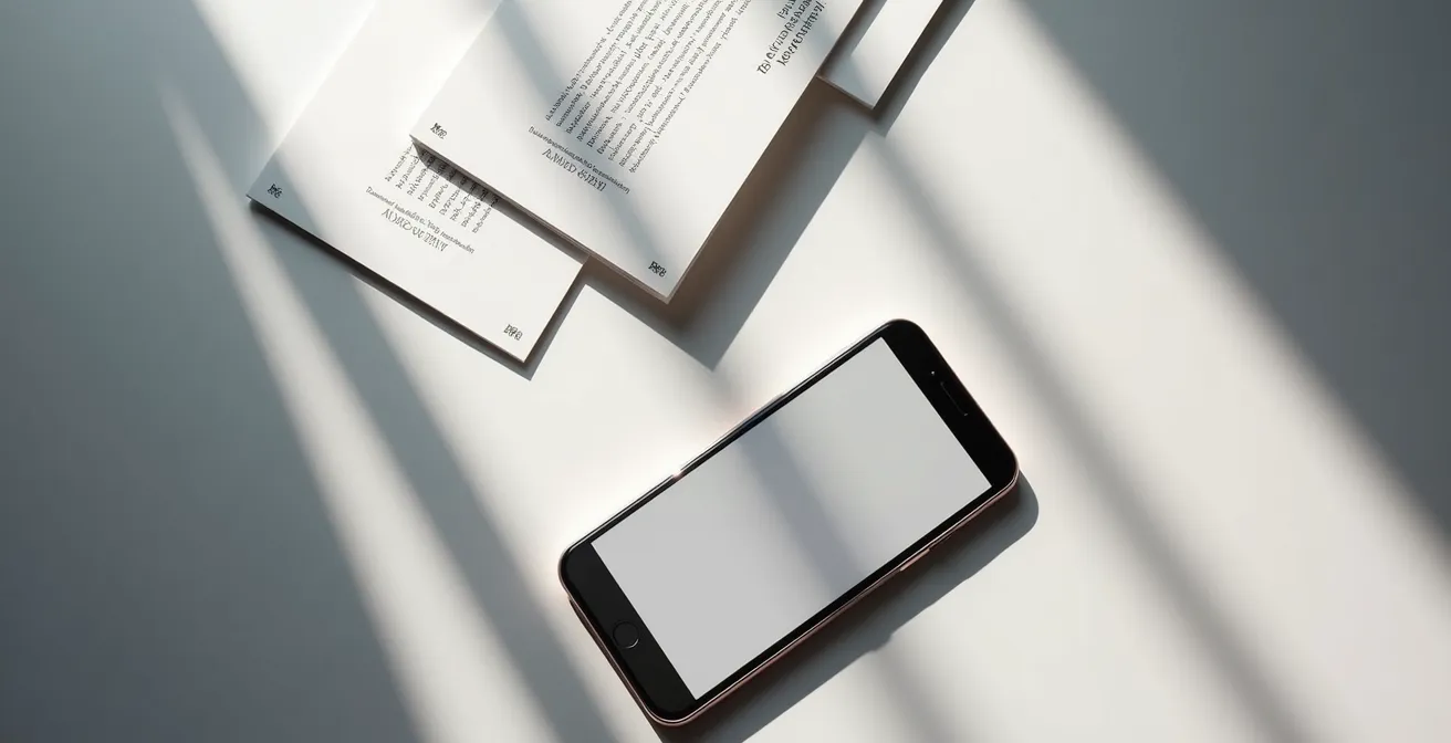 Programme de congrès minimaliste avec intégration de codes QR pour accès digital