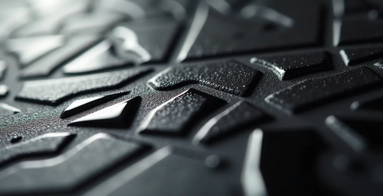 Gros plan sur l'effet de relief d'un vernis sélectif 3D sur carte d'affaires